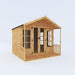 A front-right view of the Mercia Wessex Summerhouse 8x8 foot on a white background.