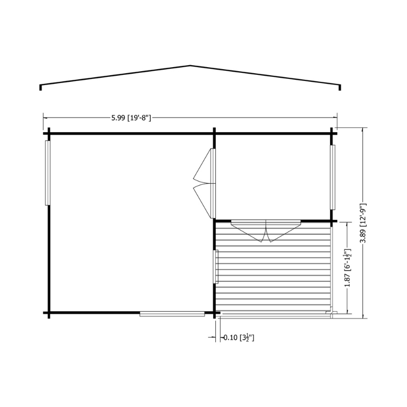 Shire New Forest Log Cabin - 20 x 13