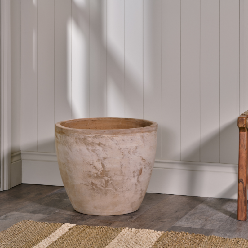 Nkuku Affiti Clay Planter - Large (40 H x 50 W cm)