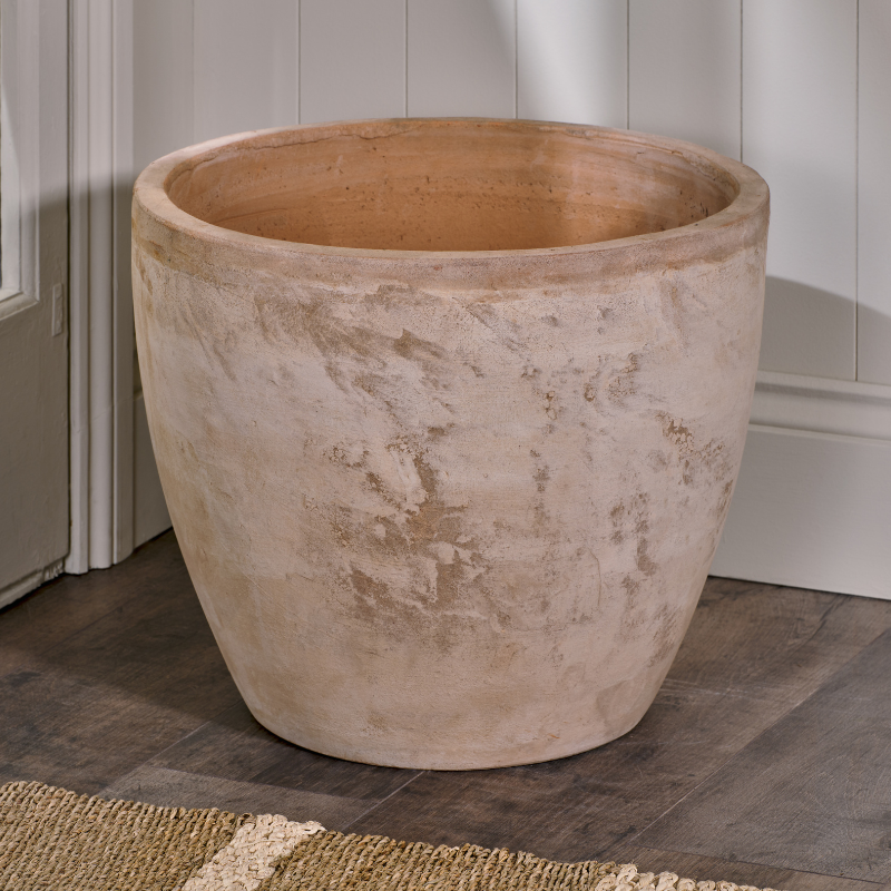Nkuku Affiti Clay Planter - Large (40 H x 50 W cm)