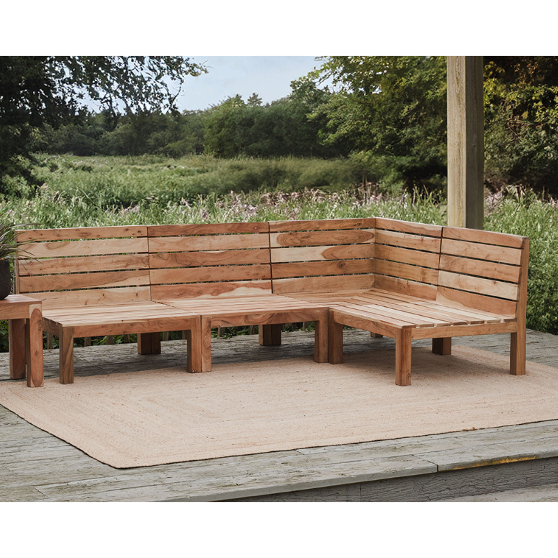 Nkuku Anbarasi Acacia Modular Sofa - Natural - Set