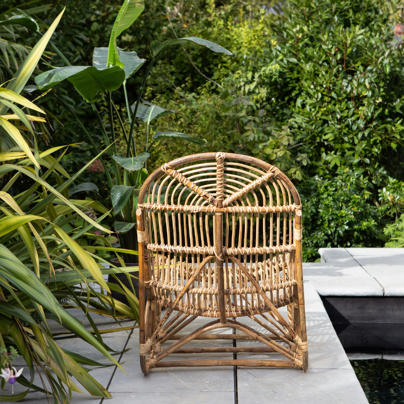 Nkuku Arlia Rattan Lounger