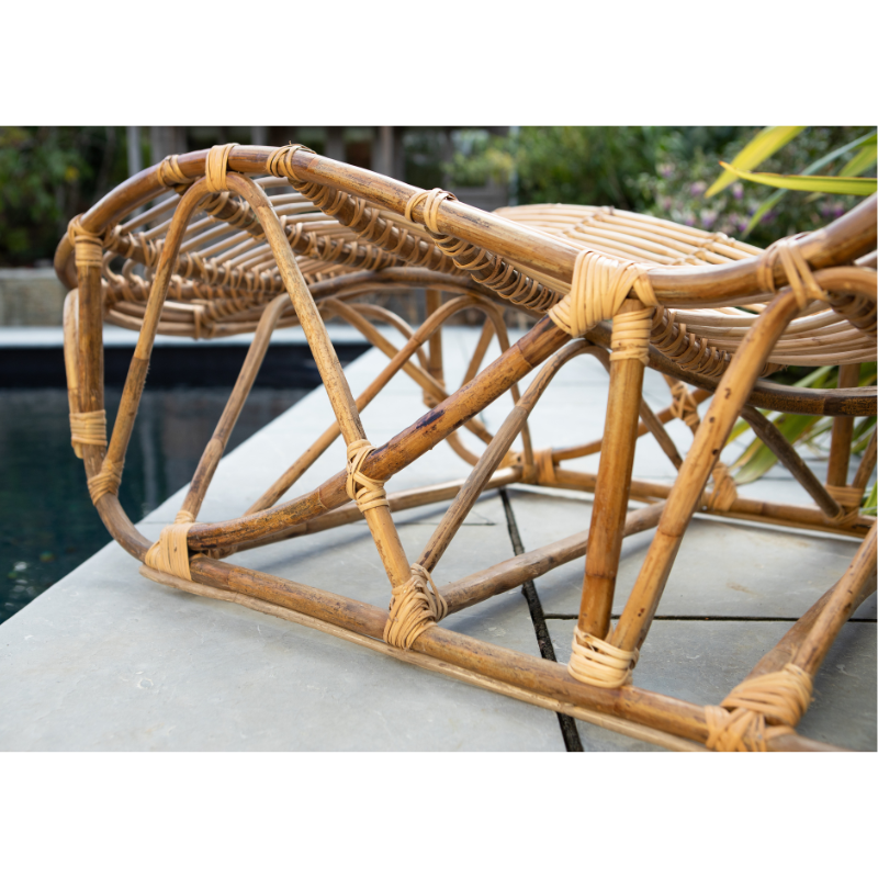 Nkuku Arlia Rattan Lounger