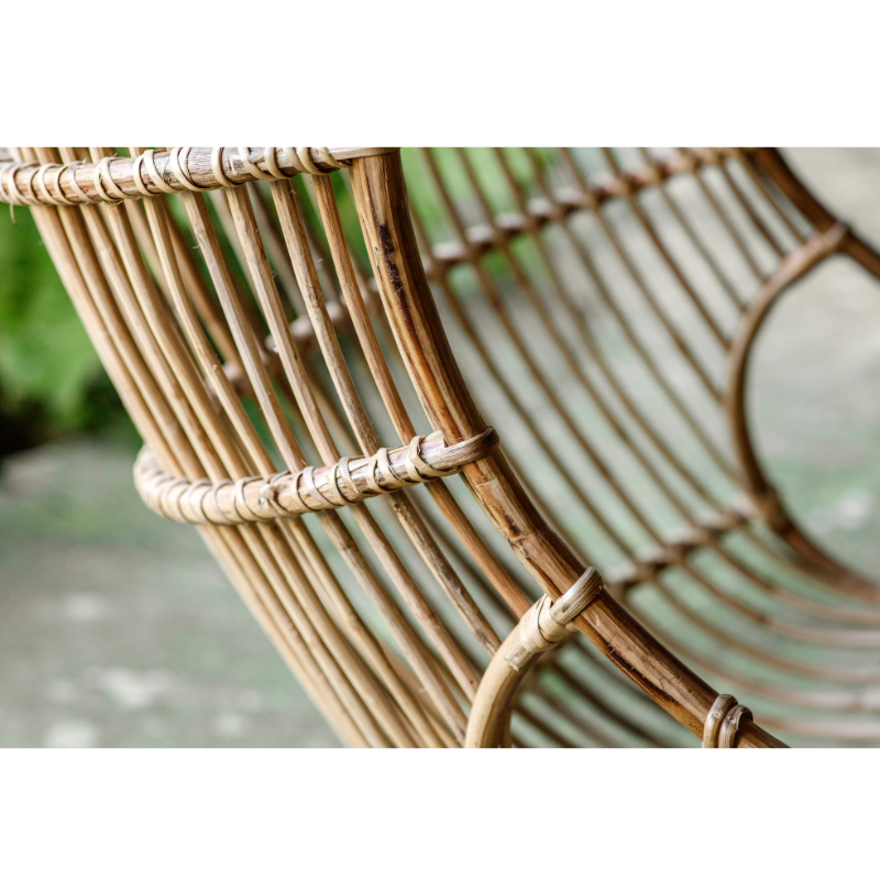 Nkuku Nesari Rattan Hanging Chair - Natural