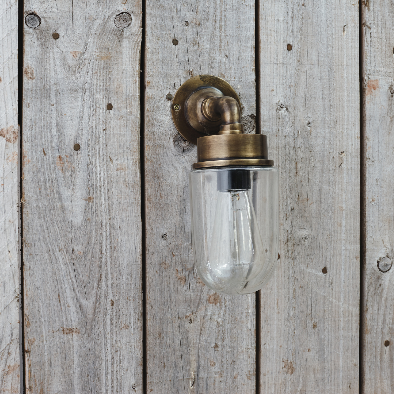 Nkuku Ngari Outdoor Light - Antique Brass