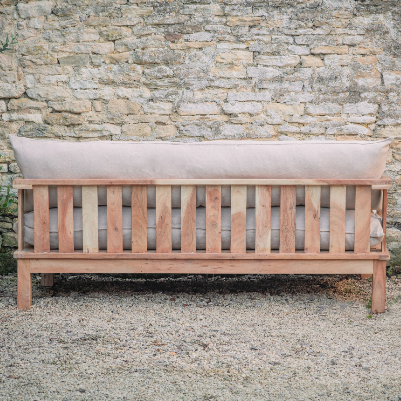 Nkuku Sadhi Acacia Wood Outdoor Sofa