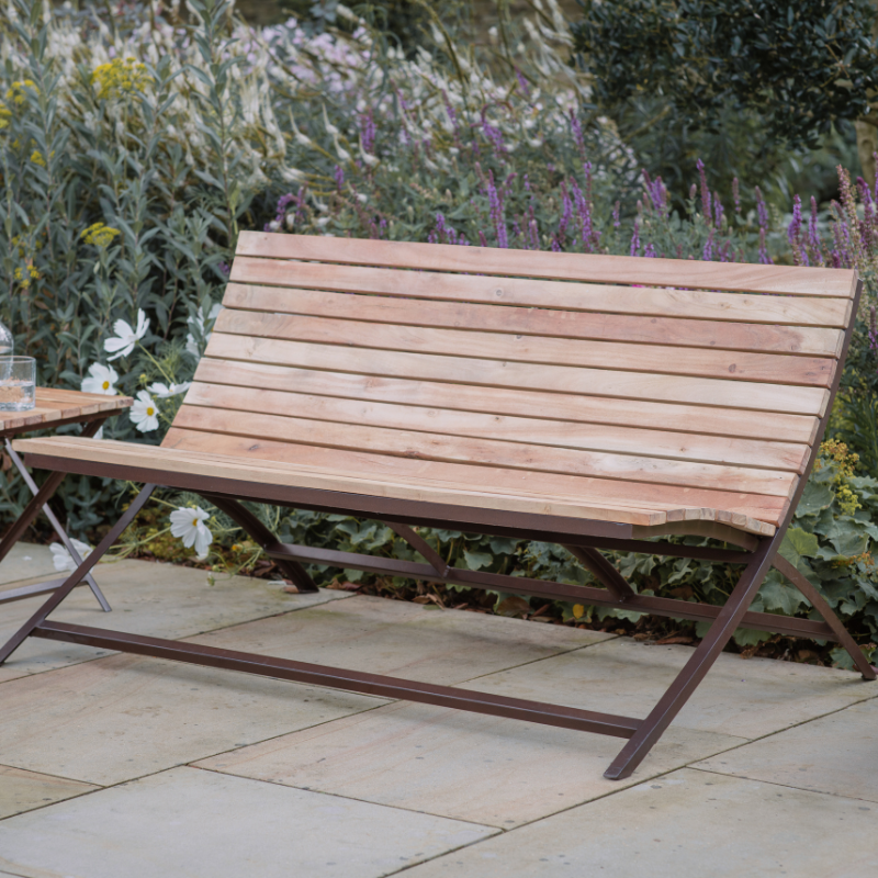 Nkuku Yatin Outdoor Bench - Natural