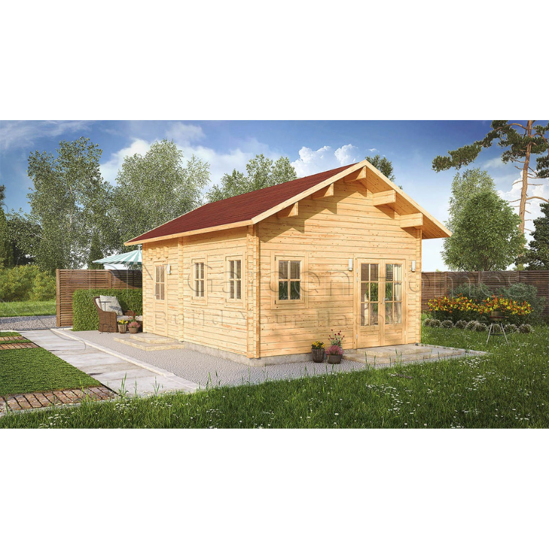 Eurovudas Nottingham Log Cabin - 4.5m x 6m