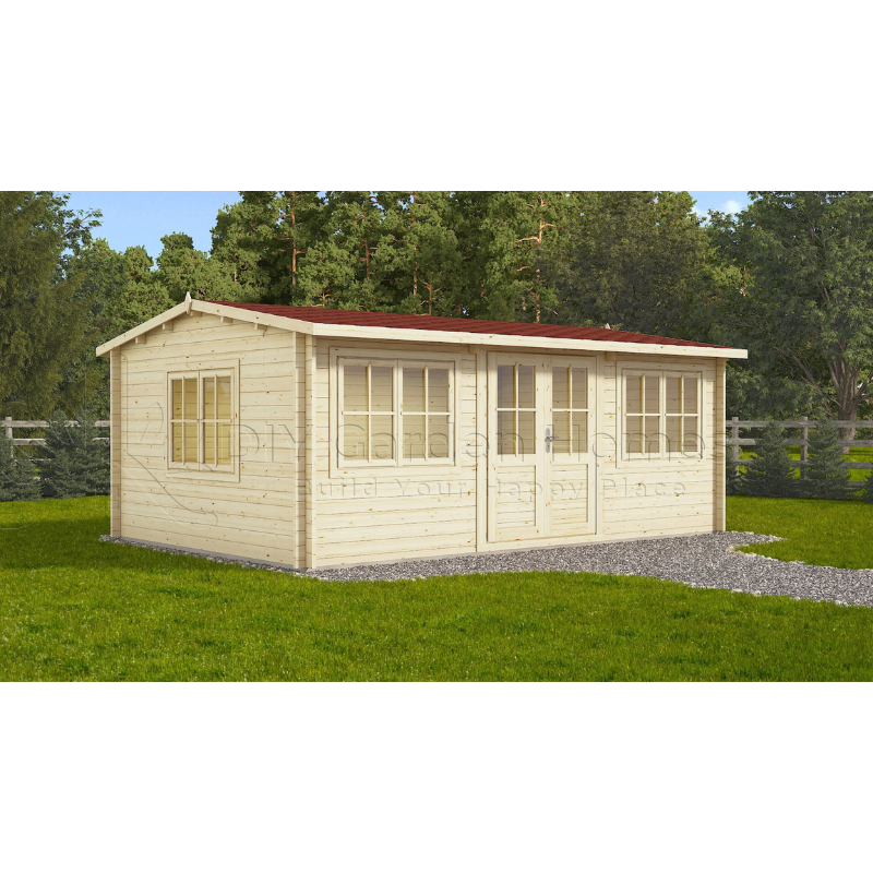 Eurovudas Oslo Log Cabin - 6m x 4m