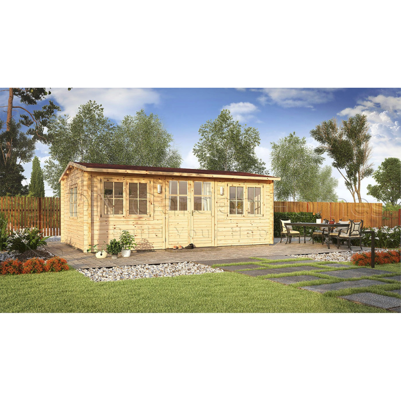 Eurovudas Oslo Log Cabin - 6m x 4m