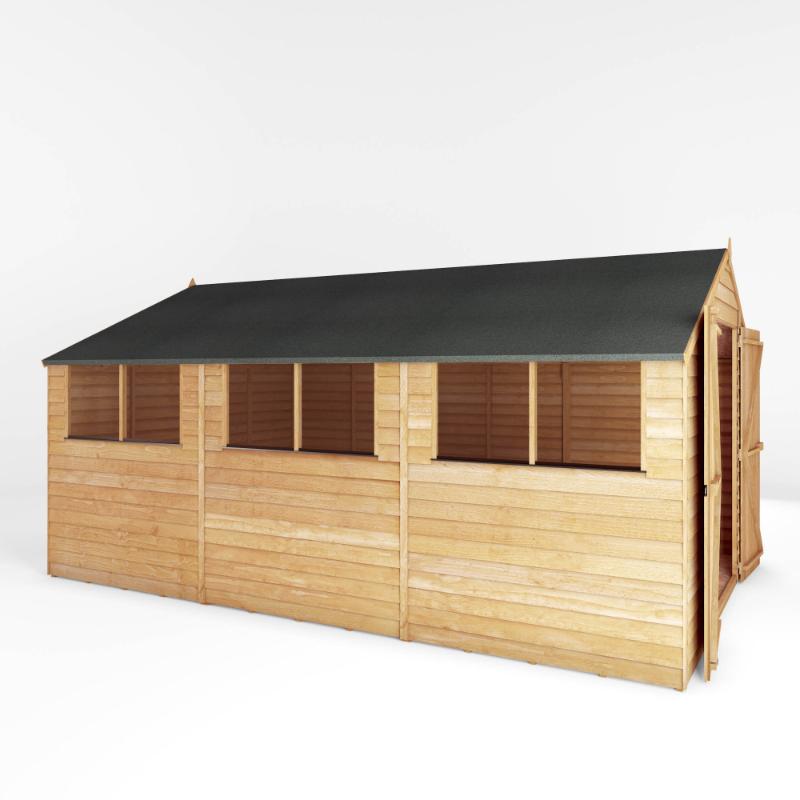 Mercia Overlap Apex Shed - 15ft x 10ft