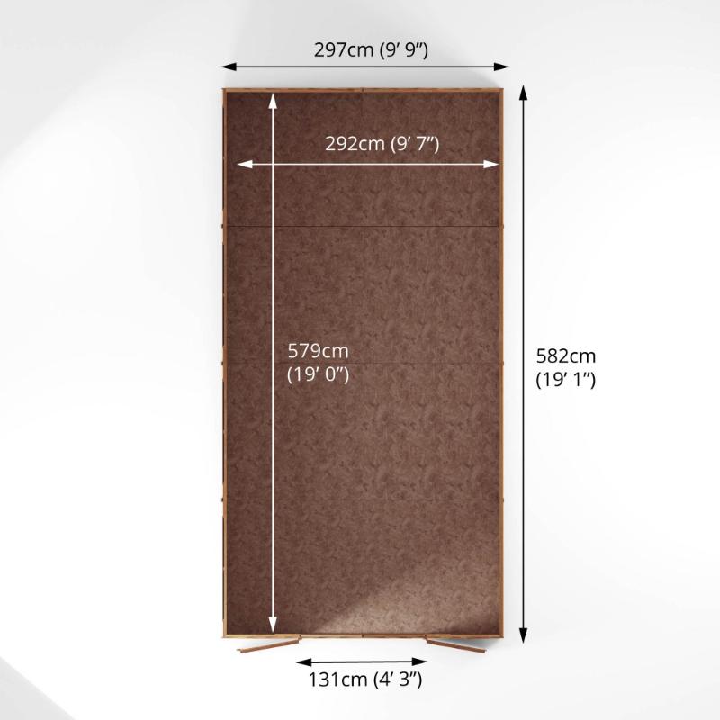 Mercia Overlap Apex Shed - 20ft x 10ft