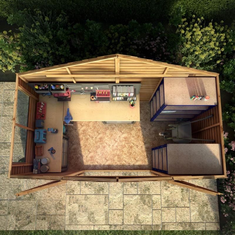 Mercia Overlap Apex Shed - 5ft x 10ft