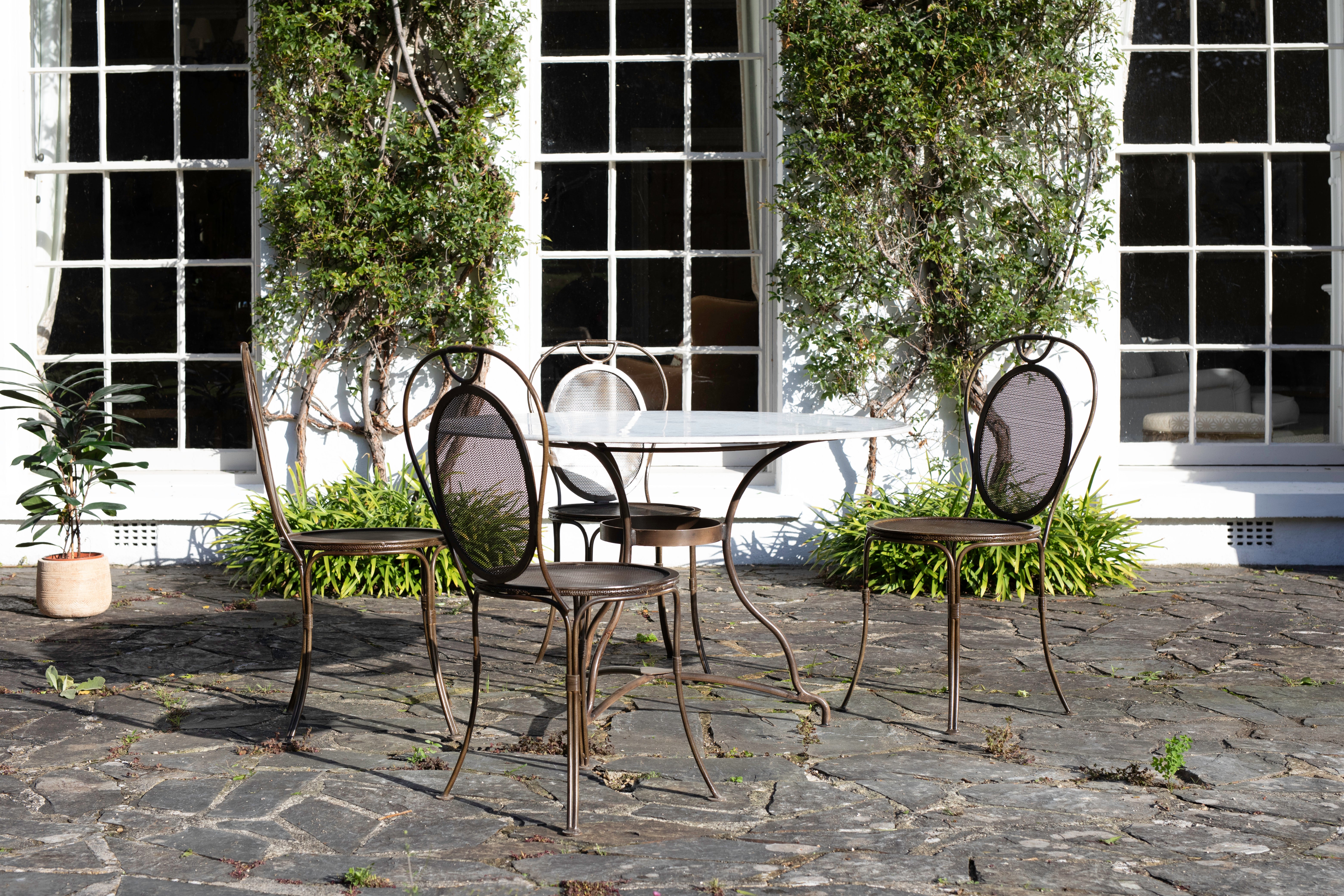 Nkuku Parwaha Marble Dining Table (78cm H x 120cm W)