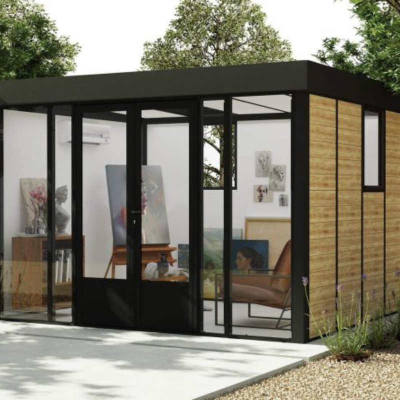 Palram-Canopia Copenhagen Garden Office - 10x12 ft