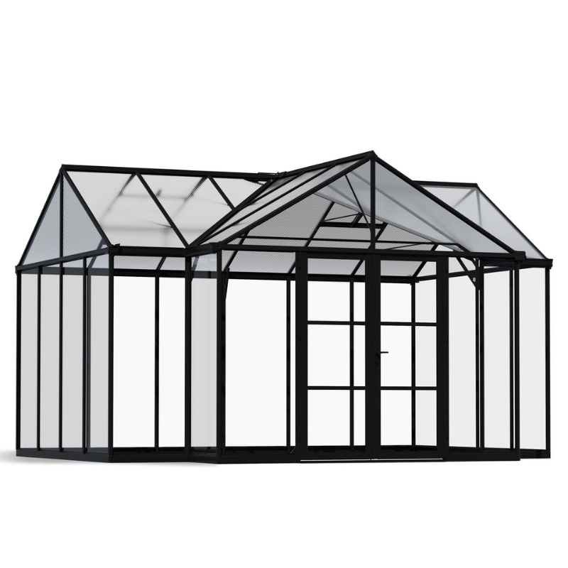 Palram-Canopia Triomphe Garden Chalet - Black (15x12 ft)