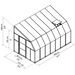 Dimensional drawing of the 8x14 foot Palram Sunroom.