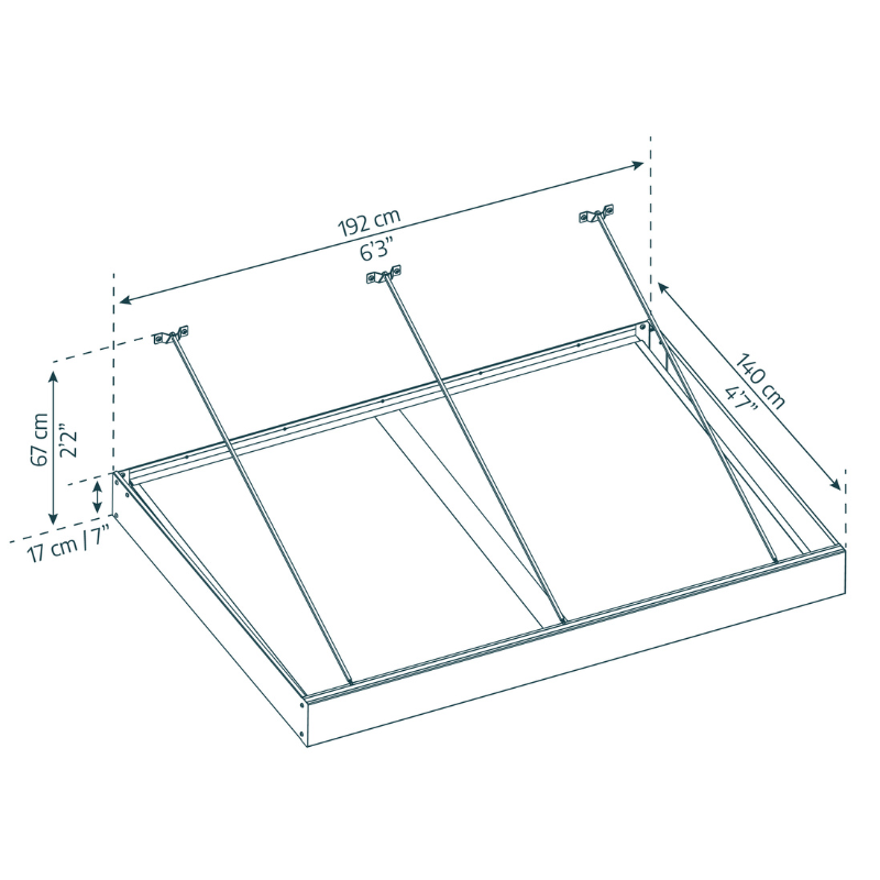 Palram-Canopia Sophia XL 2000 Door Canopy