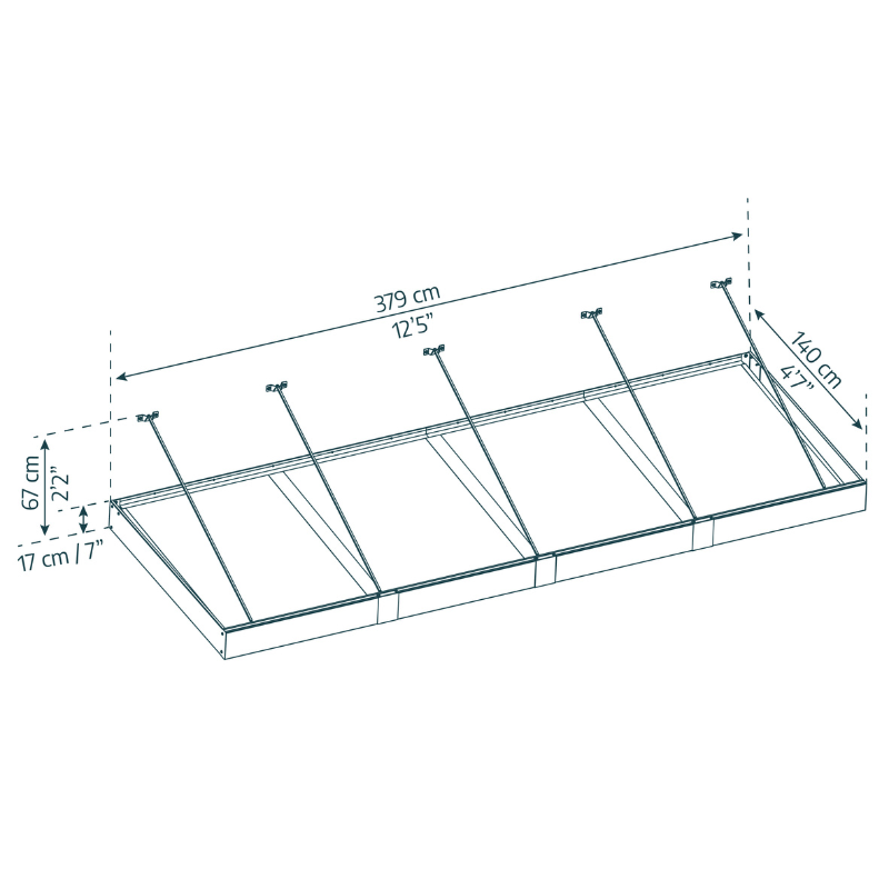 Palram-Canopia Sophia XL 4000 Door Canopy