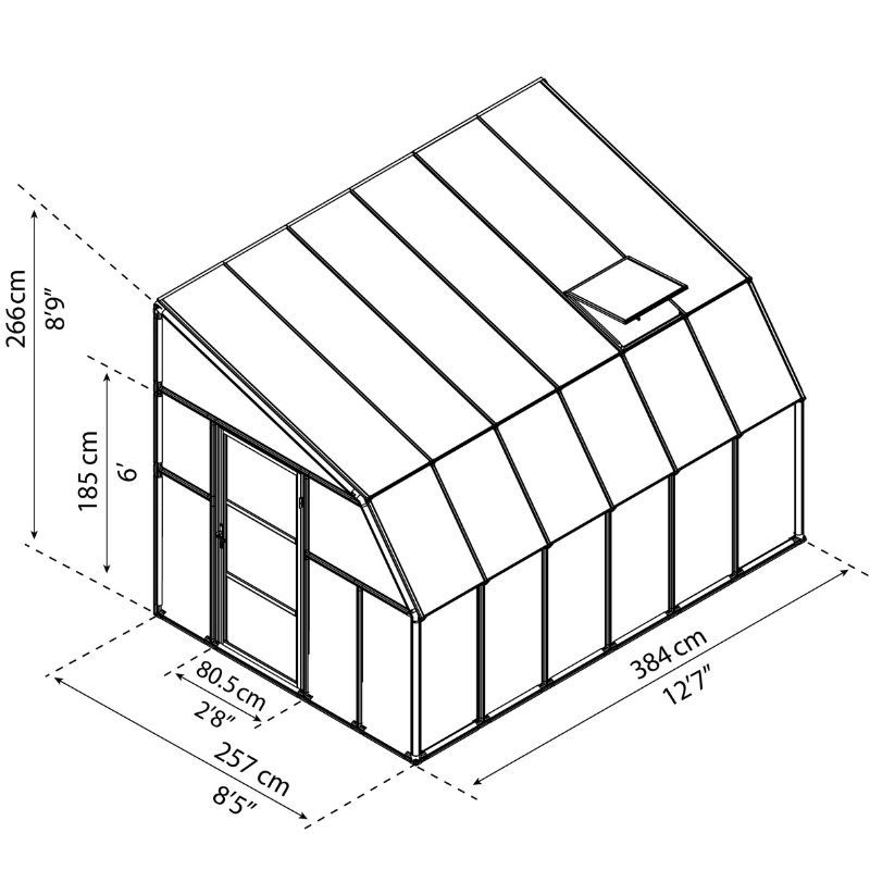 Palram-Canopia Sun Room - Clear (8x12 ft)