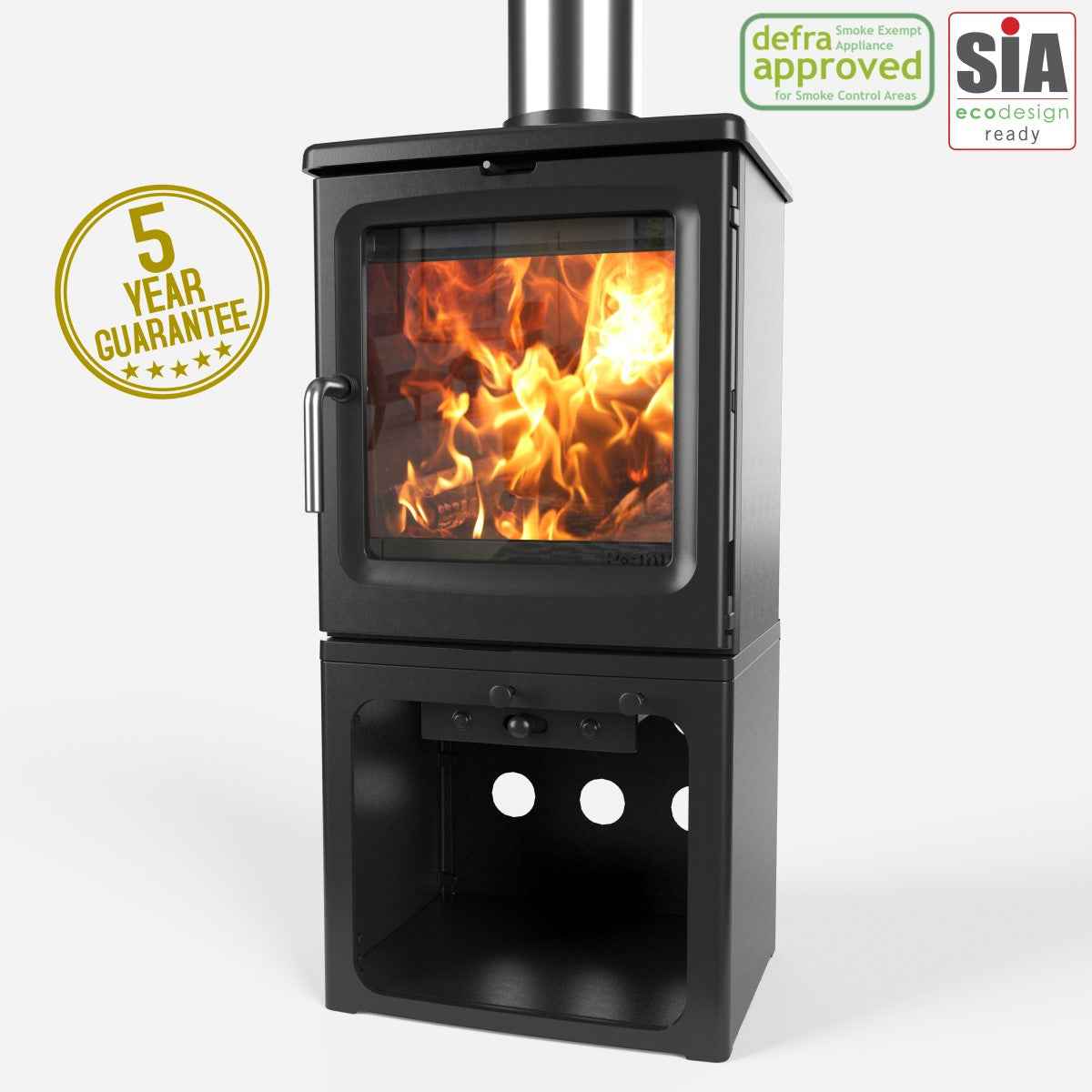 Saltfire Peanut 5 Tall 5kW Wood Burning Stove Saltfire