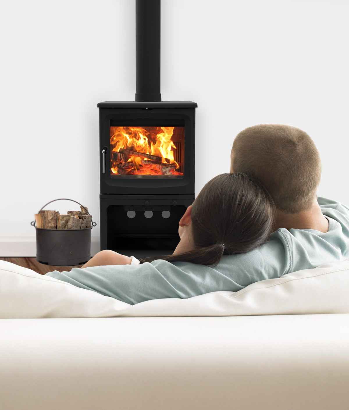 Saltfire Peanut 8 Tall 8kW Wood Burning Stove Saltfire