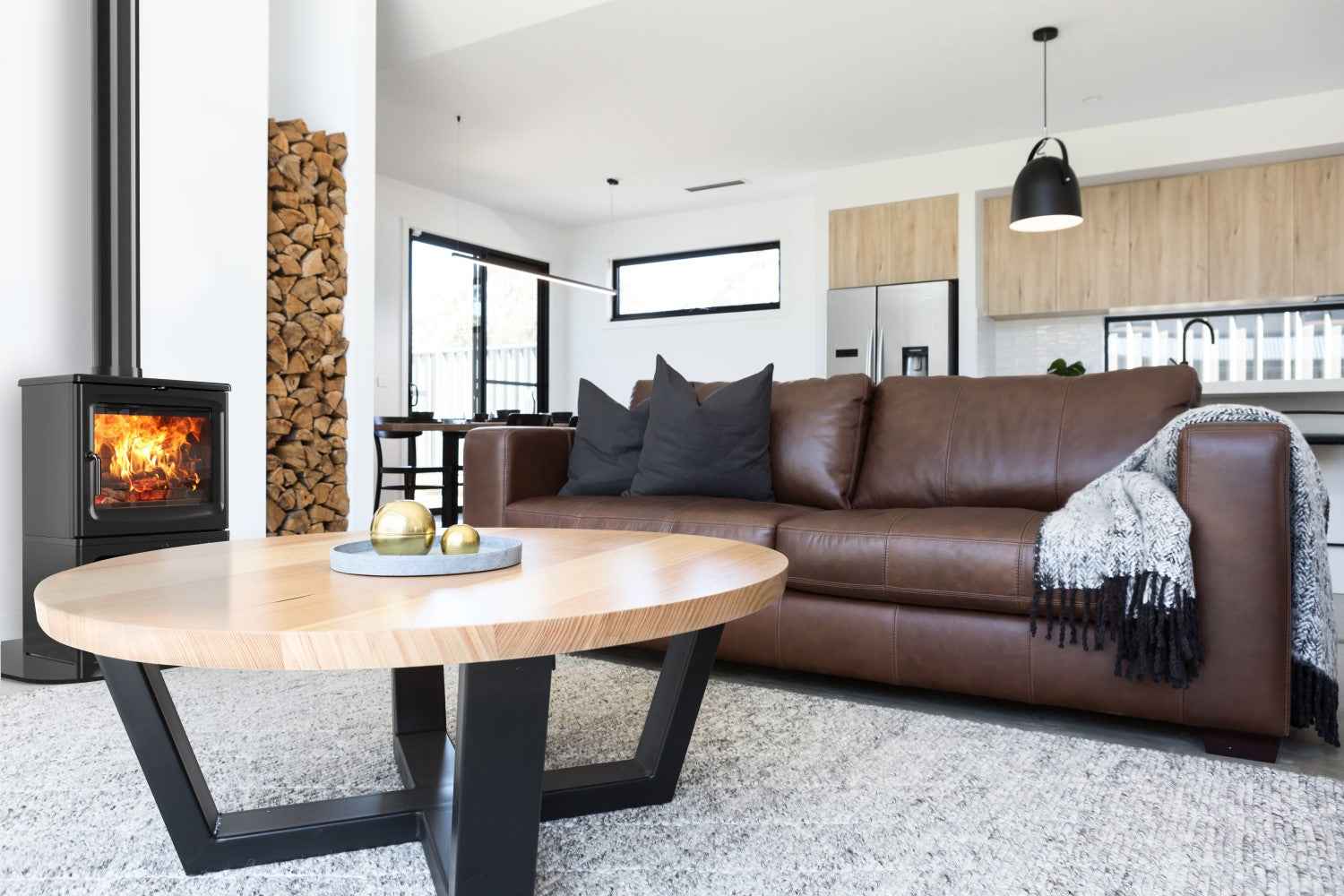 Saltfire Peanut 8 Tall 8kW Wood Burning Stove Saltfire