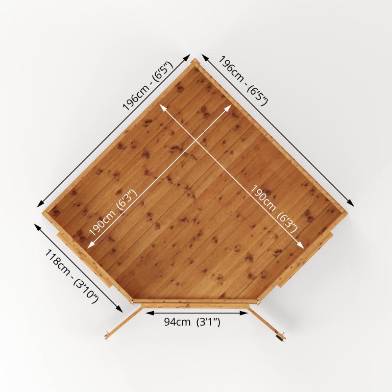 Mercia Premium Corner Summerhouse - 7ft x 7ft