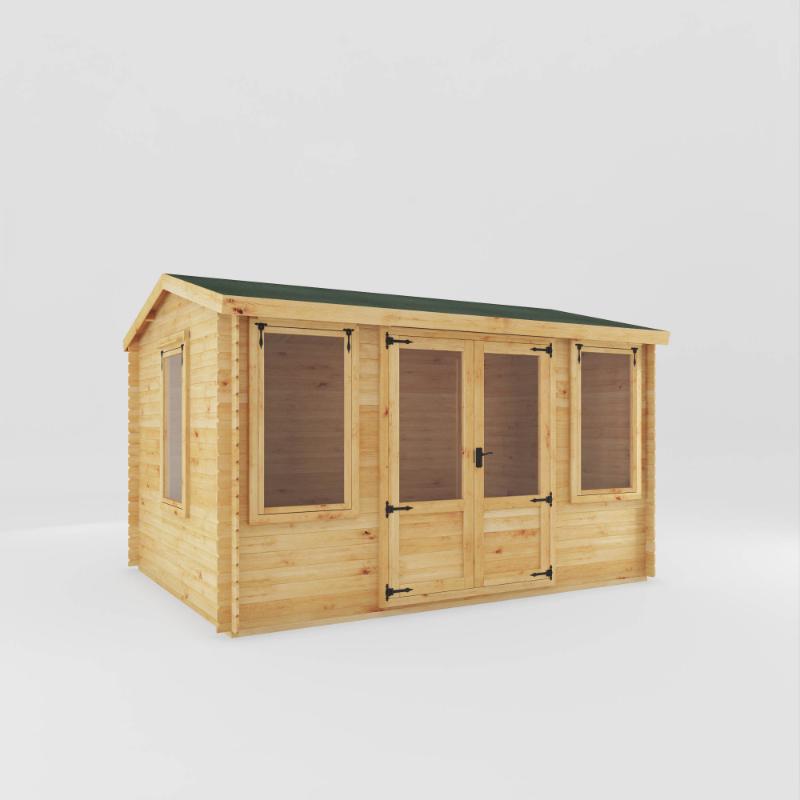 Mercia Reverse Apex  Log Cabin - 4m x 3m (19mm)