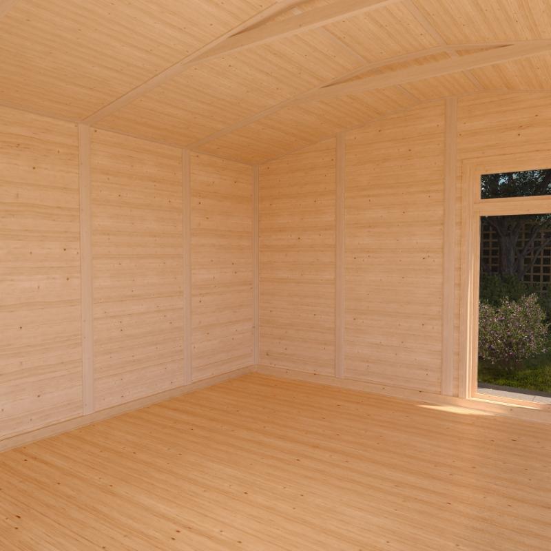 Sherwood Rufford Insulated Garden Room - 4m x 3m (72mm)