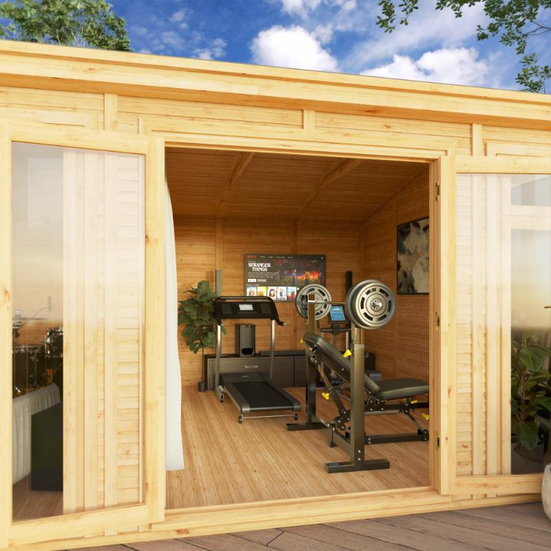 Sherwood Rufford Insulated Garden Room - 5m x 4m (72mm)