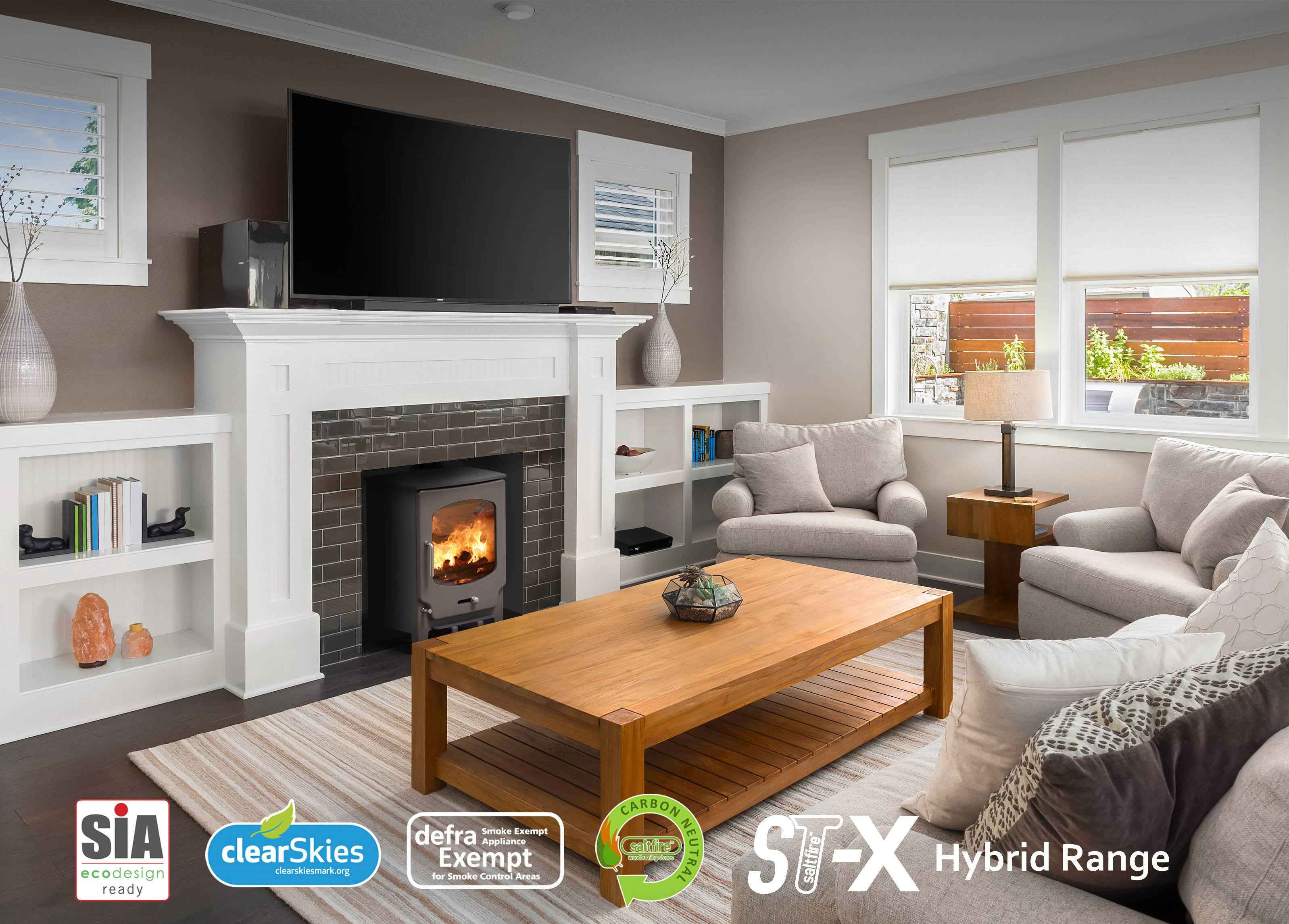 Saltfire ST-X5 5kW Wood Burning And Multi Fuel Stove Saltfire