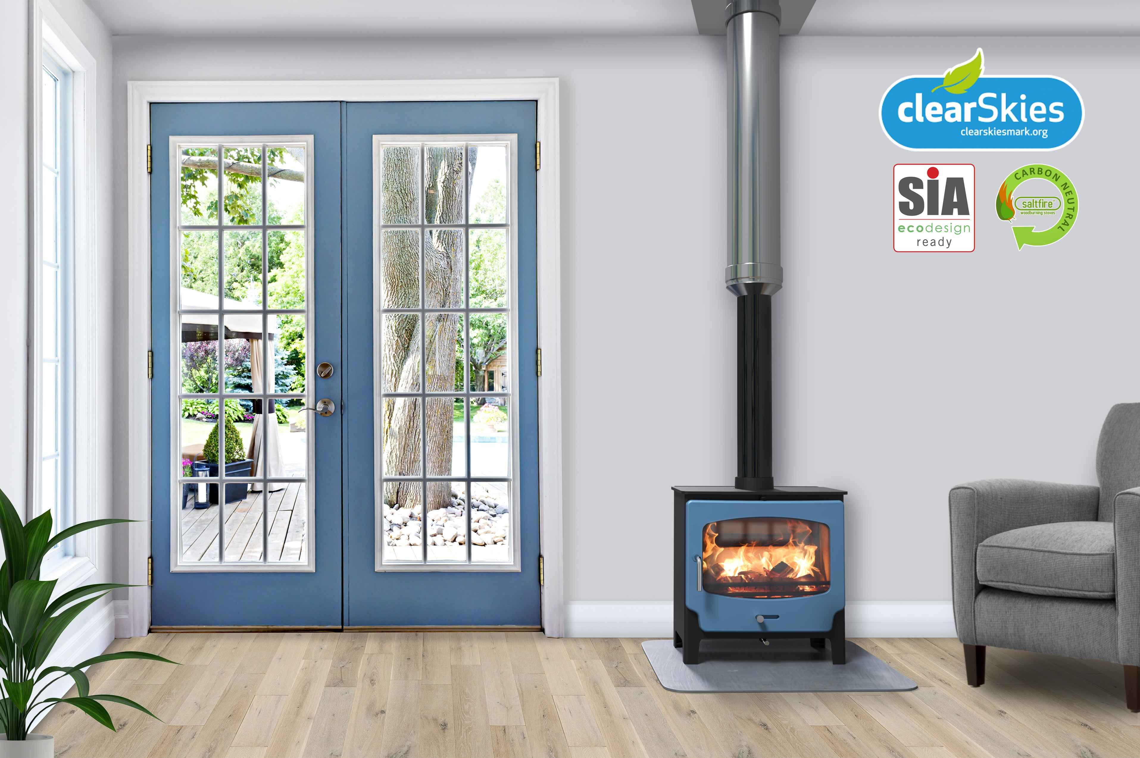 Saltfire ST-X Wide 5kW Multi-Fuel Stove Saltfire
