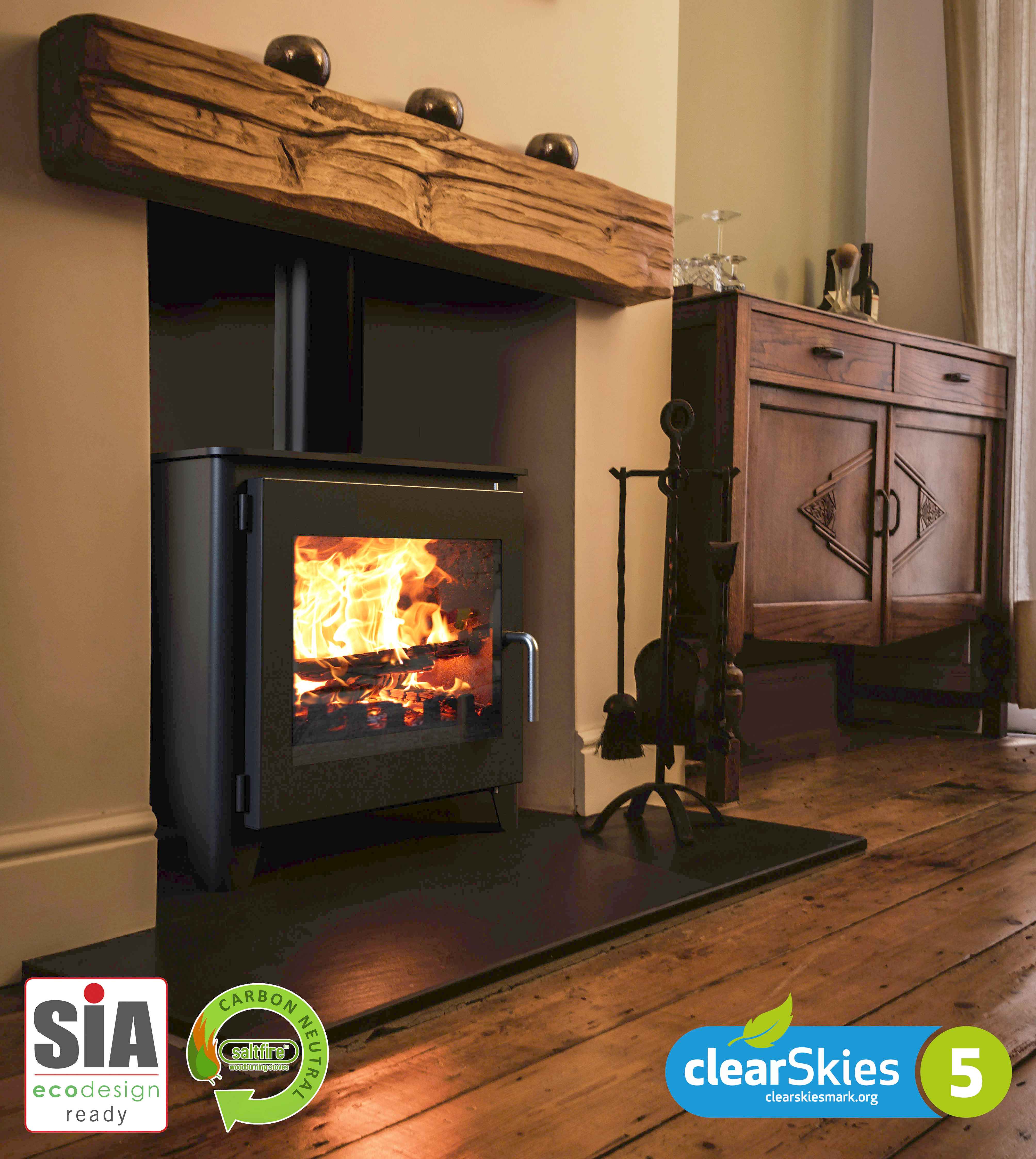Saltfire ST3 7.3kW Wood Burning Stove Saltfire