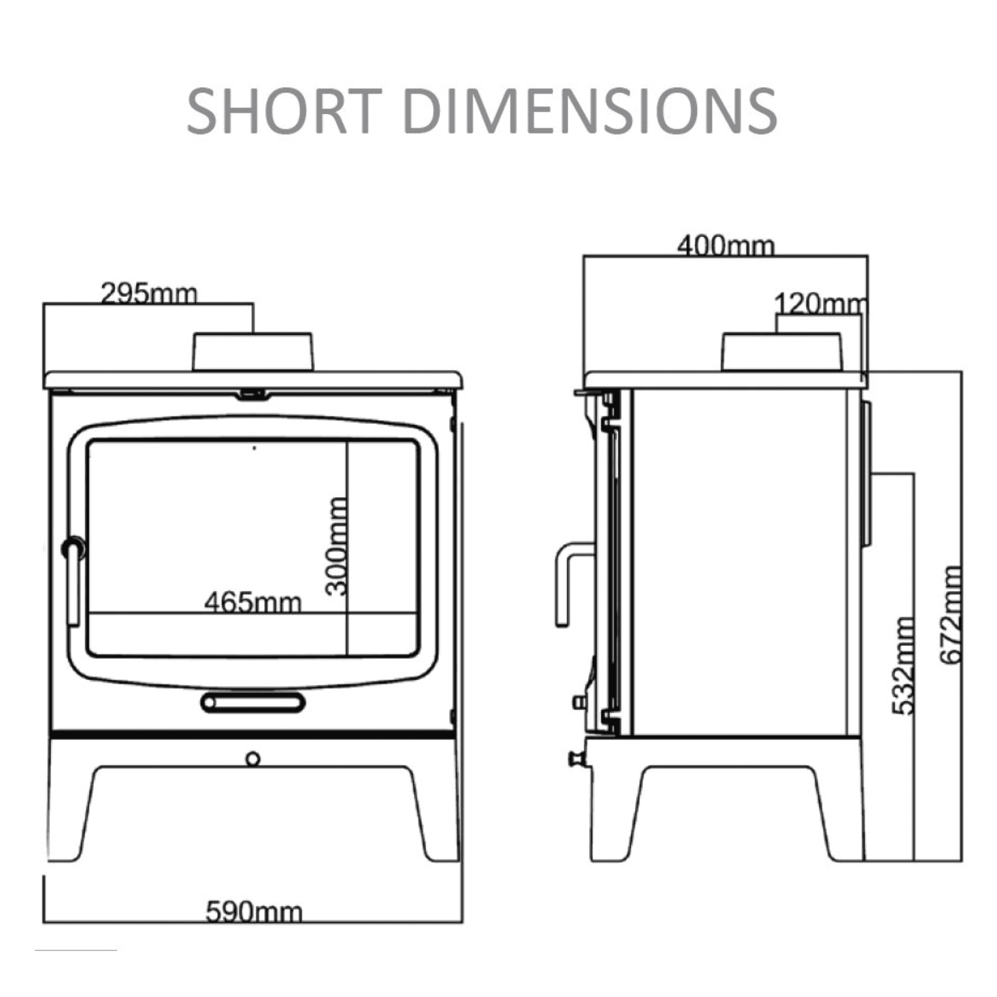 Saltfire Peanut 10 10kW Wood Burning Stove Saltfire