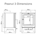Saltfire Peanut 3 3kW Wood Burning Stove Saltfire