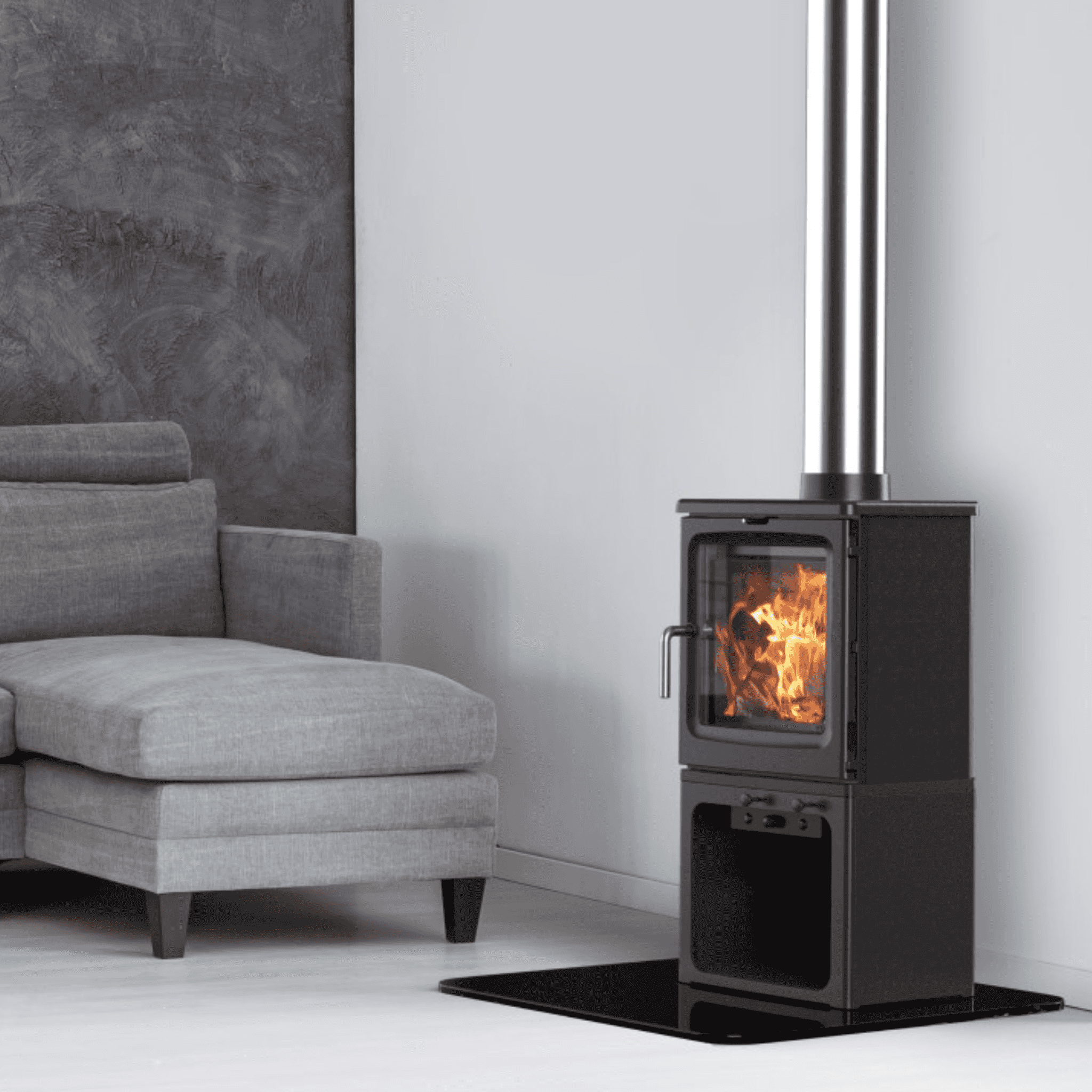 Saltfire Peanut 5 Tall 5kW Wood Burning Stove Saltfire