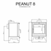Saltfire Peanut 8 8kW Wood Burning Stove Saltfire