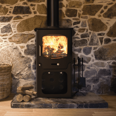 Saltfire ST-X4 Tall 4.1kW Wood Burning And Multi-Fuel Stove Saltfire