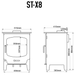 Saltfire ST-X8 8kW Wood Burning And Multi Fuel Stove Saltfire