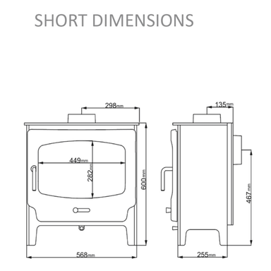 Saltfire ST-X Wide 5kW Wood Burning Stove Saltfire