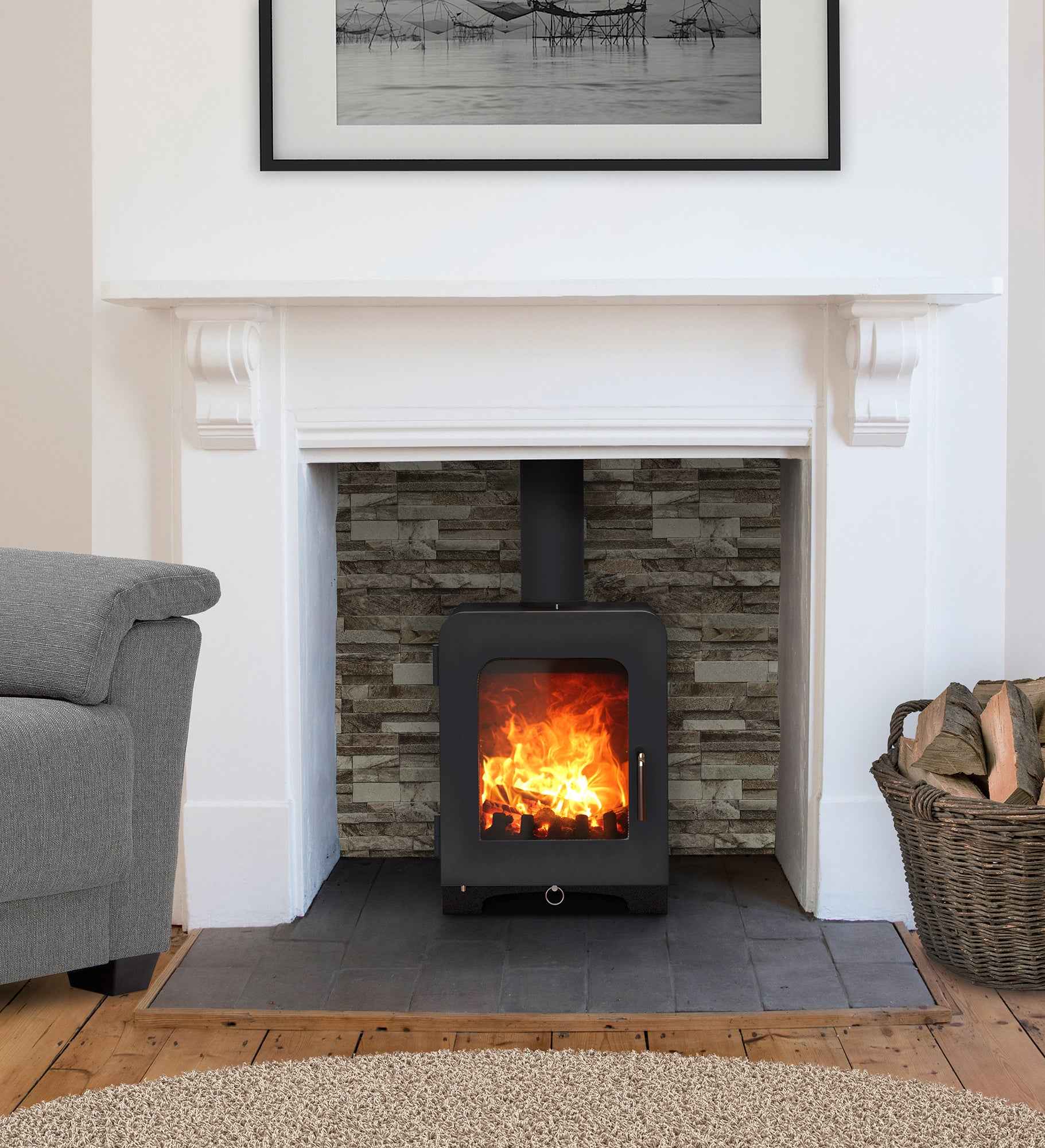 Saltfire ST2 5kW Wood Burning And Multi-Fuel Stove Saltfire