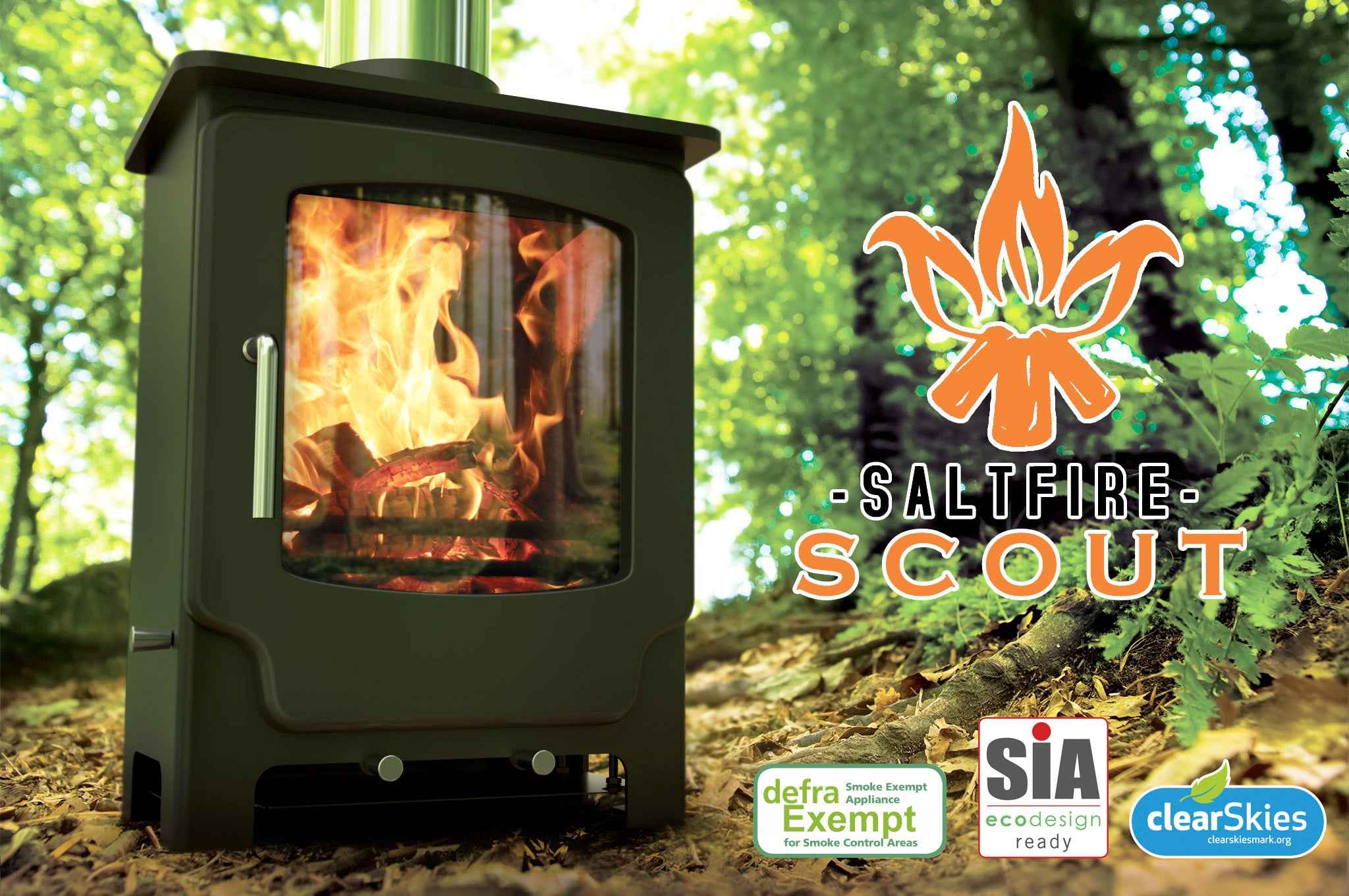 Saltfire Scout 4.5kW Multi-Fuel Stove Saltfire