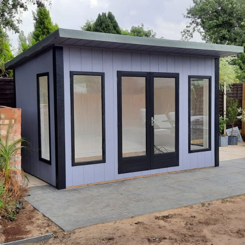 Shire Cali Pent Roof Fully Insulated Garden Office - 12 x 8