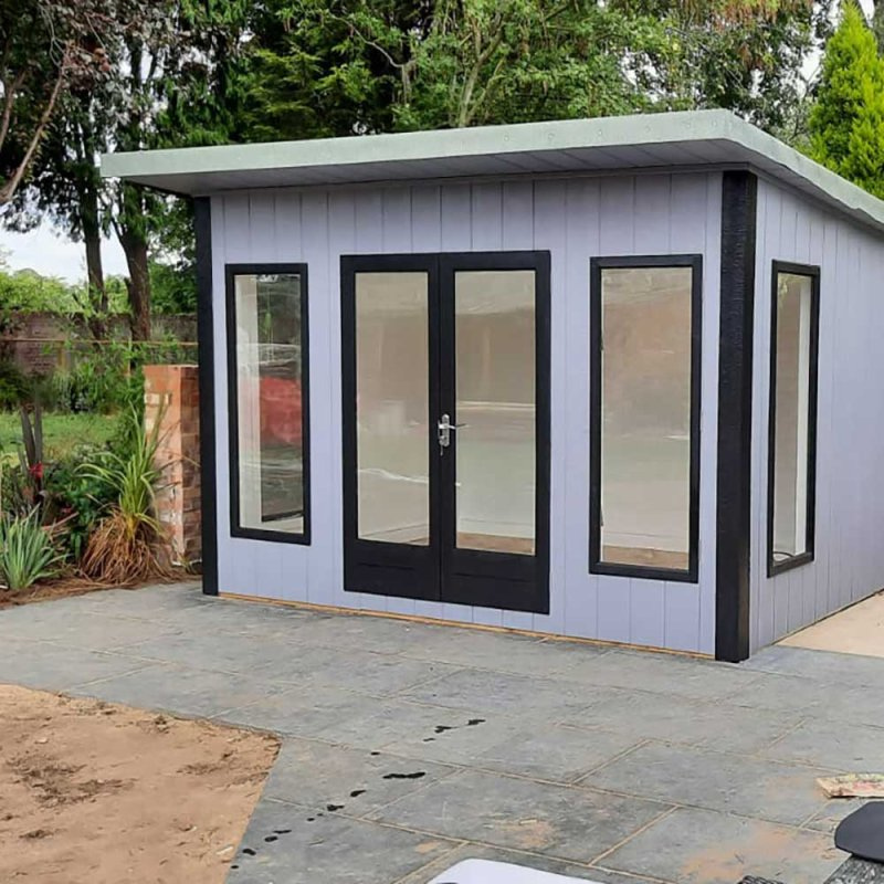 Shire Cali Pent Roof Fully Insulated Garden Office - 12 x 8