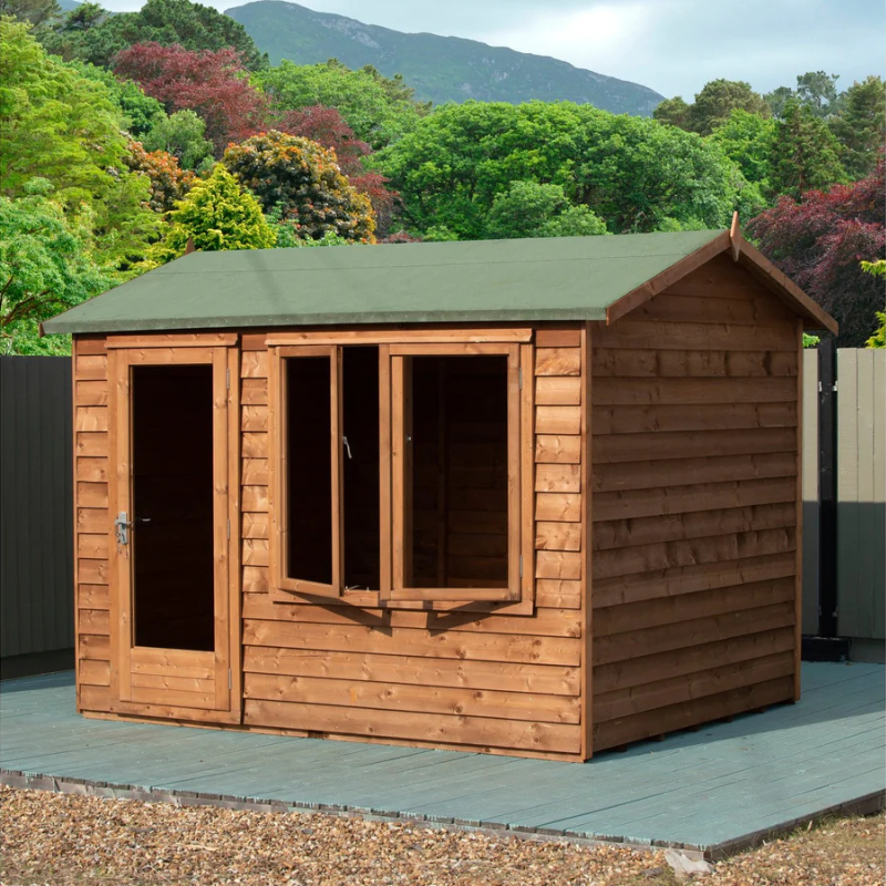 Shire Melrose Apex Roof Insulated Garden Office - 10 x 8