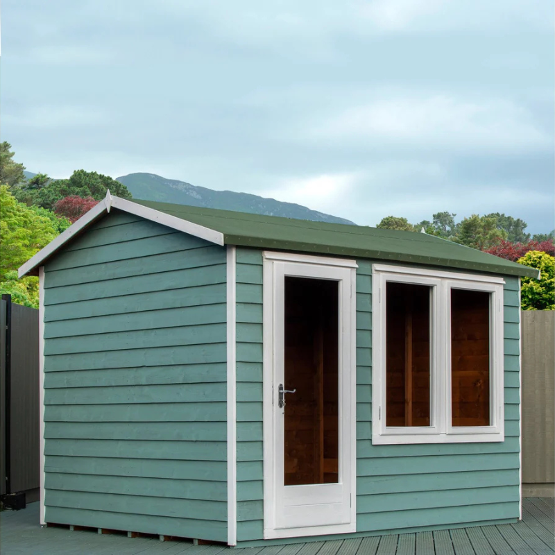 Shire Melrose Apex Roof Insulated Garden Office - 10 x 8