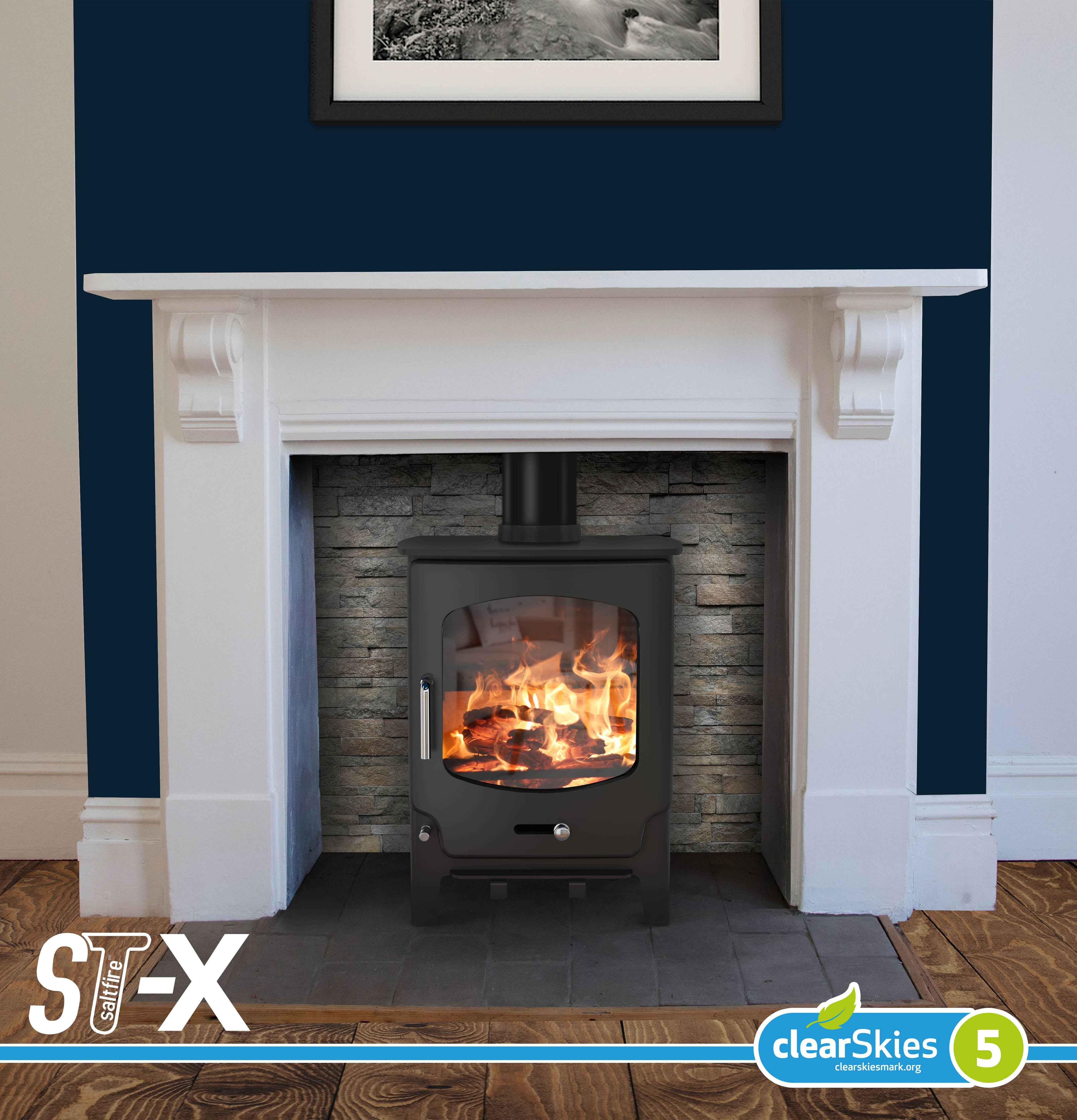 Saltfire ST-X5 5kW Wood Burning And Multi Fuel Stove Saltfire