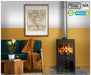 Saltfire ST-X8 Tall 8kW Wood Burning And Multi Fuel Stove Saltfire