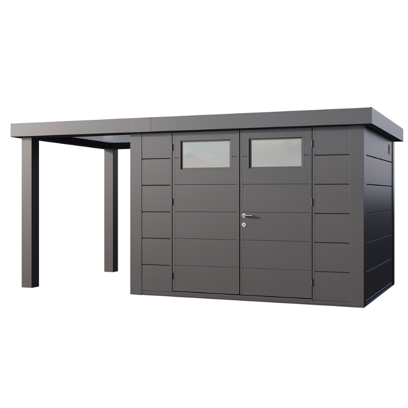 Telluria Eleganto 3024 Metal Garden Room With Small Open Lounge (16 x 8 ft)